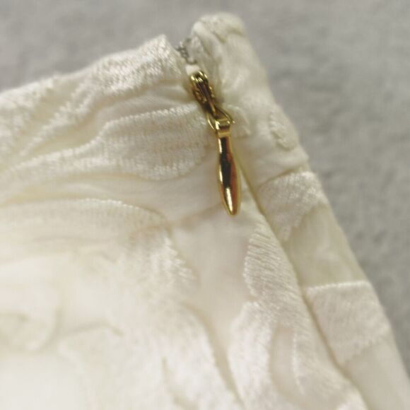 Draper James Skirt Womens 12 White Embroidered Overlay Mini Bridal - Picture 12 of 16